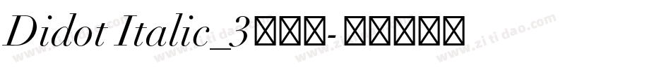 Didot Italic_3手机版字体转换